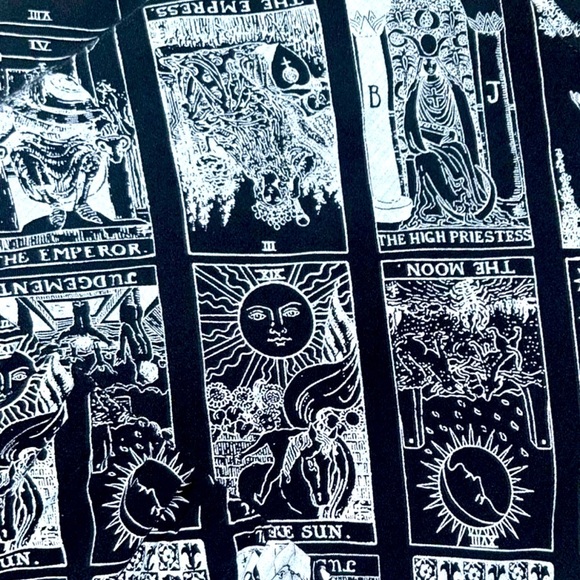 Disturbia Cartomancy Scoop Neck Mini Smock Dress - Picture 4 of 6